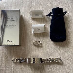 Dior Gourmette Bracelet for Lips NIB Lip Gloss inside.Including 2 Extenders.